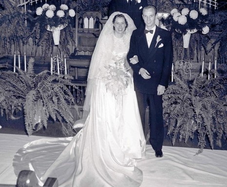 Robert and Ann Montgomery on their Wedding Day.
