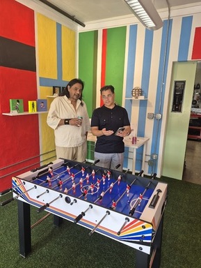 Art Garcia - Augustine Jalomo and foosball 06-12-2
